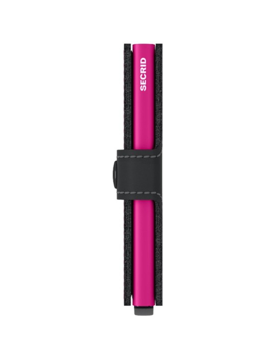 Secrid Wallet-Black and Matt Fuchsia-Button and Key-8718215284192