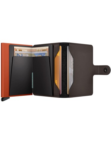 Secrid Miniwallet - Truffle and Orange - Button and Key - 8718215284826 2