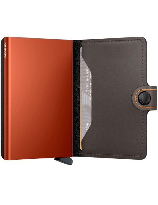 Secrid Miniwallet - Tartufo e Arancione -Bottone e Tasto-8718215284826