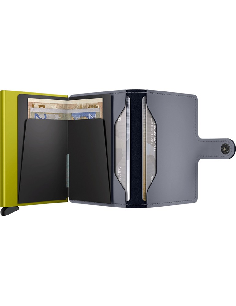 Secrid Wallet - Gray and Lime-Matte-Button and Key-8721077500911