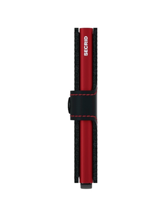 Secrid Miniwallet - Matte Black and Red - Button and Key-8718215287247