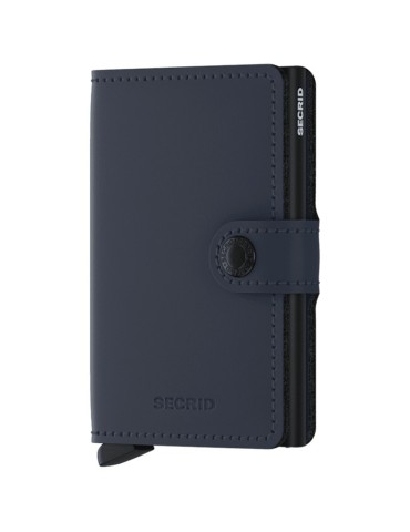 Secrid Miniwallet-Blu Notte Opaco-Nero-Bottone e Tasto-8718215287292