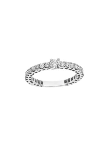 Anello Crieri - Firmamento in Oro Bianco 18 Carati con Diamanti Bianchi 0,95 ct - Misura 14 - 0 2