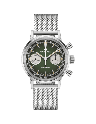 Hamilton Watch - American Classic Intra-Matic Chronograph H 40mm Green - 0 2