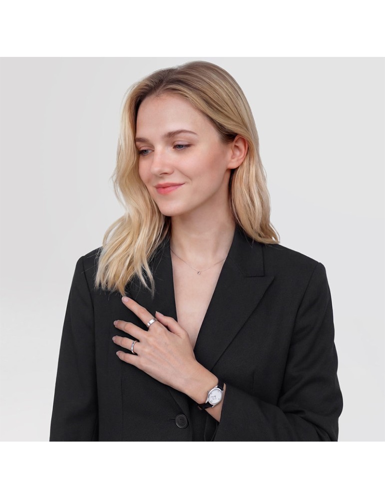 Orologio Daniel Wellington - Nero - 25,5mm -Bianco Guilloch-DW00100887