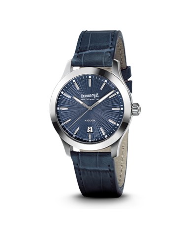 Orologio Eberhard - Aquadate Grande Taille Automatico 41mm Blu - Cinturino Pelle - 0