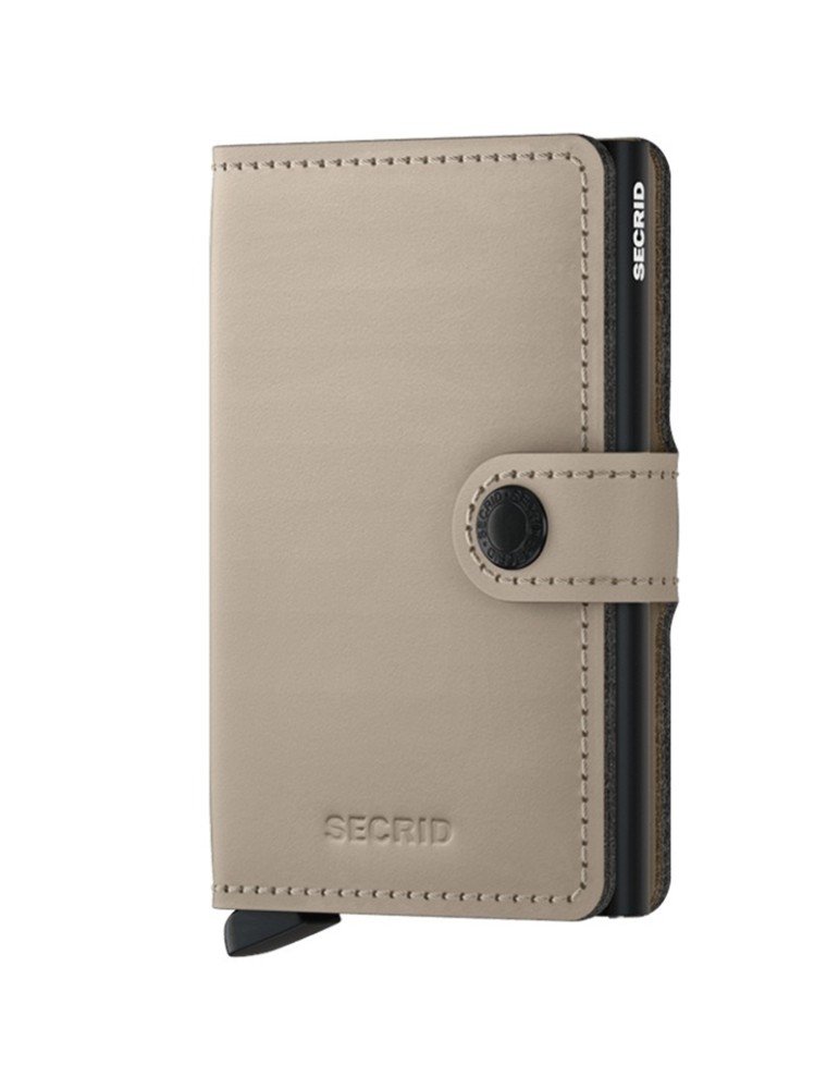 Secrid Wallet - Matt Sand Beige - Button and Key - 8718215289555