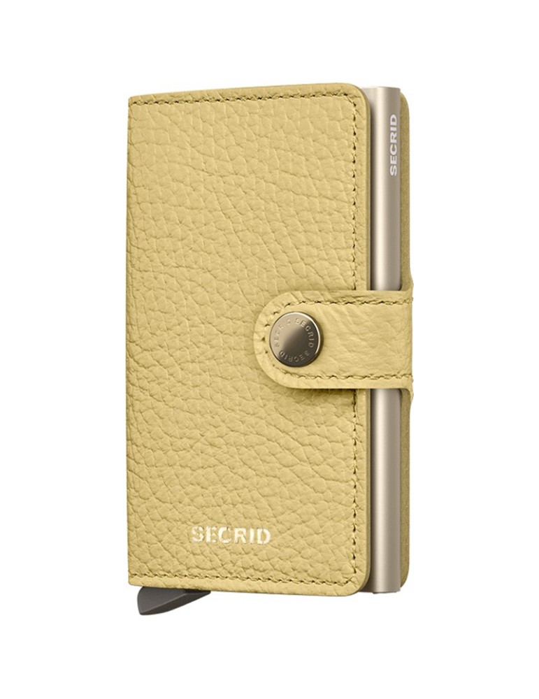 Secrid Wallet - Pebble - Yellow - Button and Key - 8721077500492
