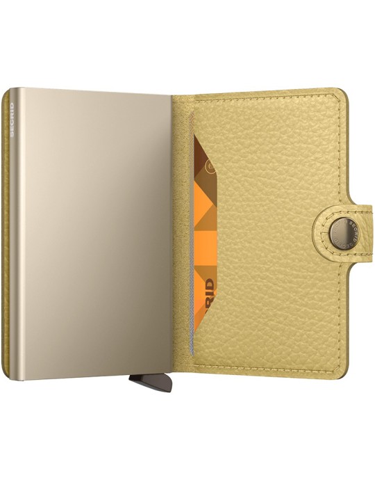 Secrid Wallet - Pebble - Yellow - Button and Key - 8721077500492