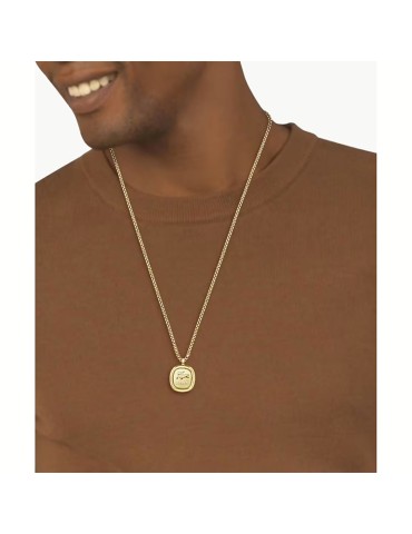 Collana Lacoste - Acciaio 316L Dorato - Medaglia - 2040411 2