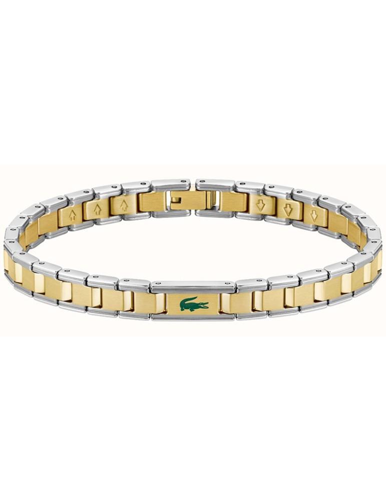 Lacoste Bracelet – Gold and Silver - Green Crocodile - 2040586