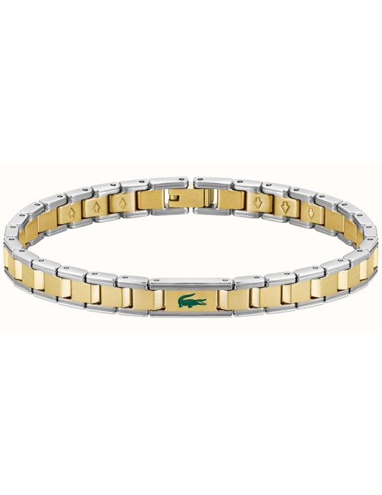 Lacoste Bracelet – Gold and Silver - Green Crocodile - 2040586
