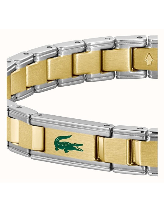 Bracciale Lacoste – Oro e Argento - Coccodrillo Verde - 2040586