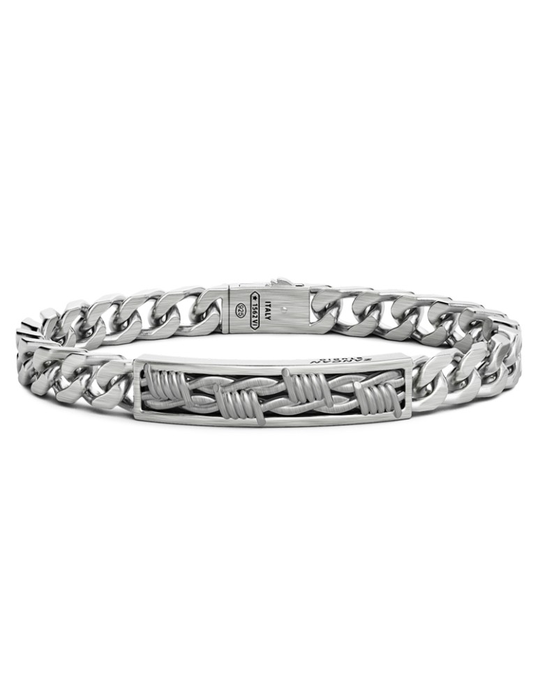 Bracciale Zancan - Studio in Argento 925% Filo Spinato - 20,5 cm - 0