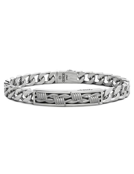 Zancan Bracelet - Studio in 925% Silver Barbed Wire - 20.5 cm - 0