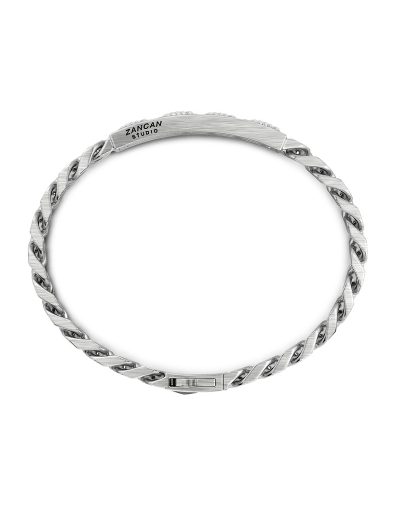 Zancan Bracelet - Studio in 925% Silver Barbed Wire - 20.5 cm - 0