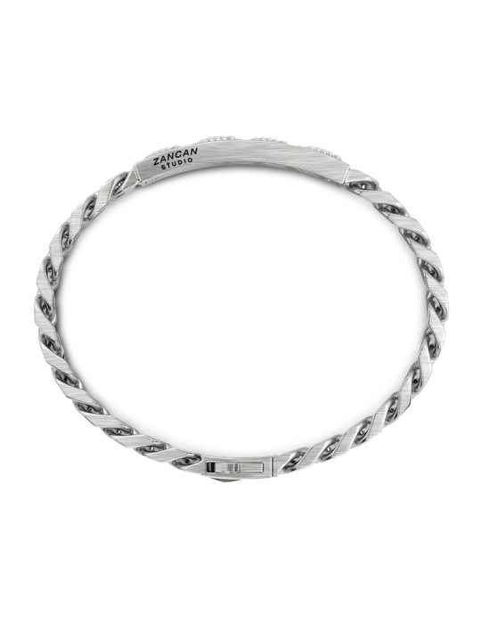 Bracciale Zancan - Studio in Argento 925% Filo Spinato - 20,5 cm - 0