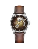 Hamilton Jazzmaster Open Heart Automatic 42mm Brown Leather Strap Watch - 0