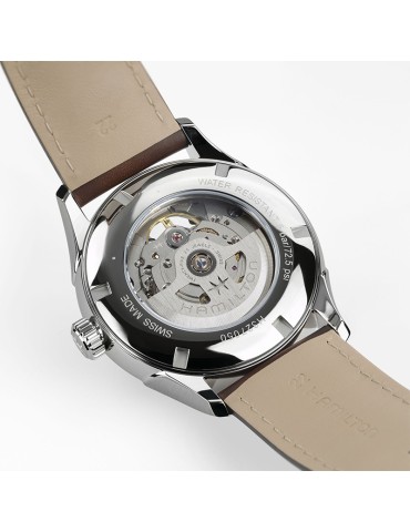Orologio Hamilton - Jazzmaster Open Heart Automatico 42mm Marrone - con Cinturino in Pelle - 0 2