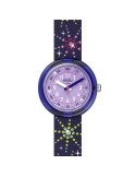 Flik Flak Watch - Purple -32mm-Fireworks-Crystals-ZFPNP178