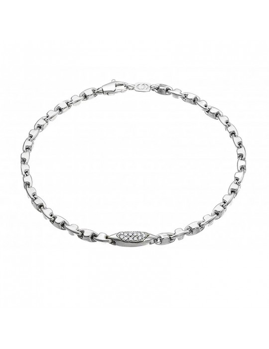 Bracciale Chimento Bamboo con Diamanti da Uomo - 0