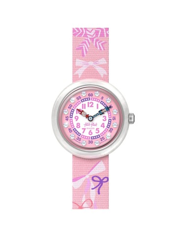 Flik Flak Watch - Pink - 32mm - Bows and Crystals - ZFBNP250