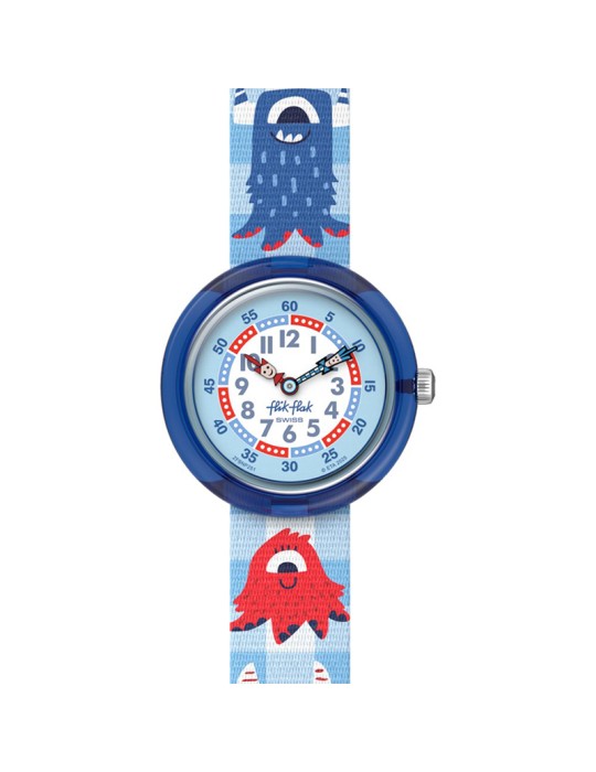 Flik Flak Watch - Only Time - 32mm - Blue - Mostriciattoli-ZFBNP251