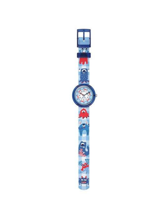 Flik Flak Watch - Only Time - 32mm - Blue - Mostriciattoli-ZFBNP251