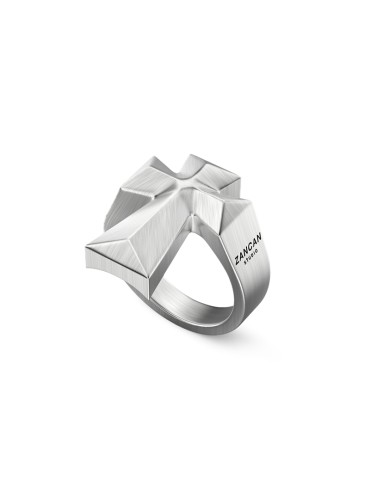 Zancan Holy - Studio 925% Silver Cross Ring - Size 23 - 0