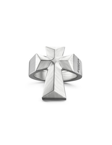 Zancan Holy - Studio 925% Silver Cross Ring - Size 23 - 0 2