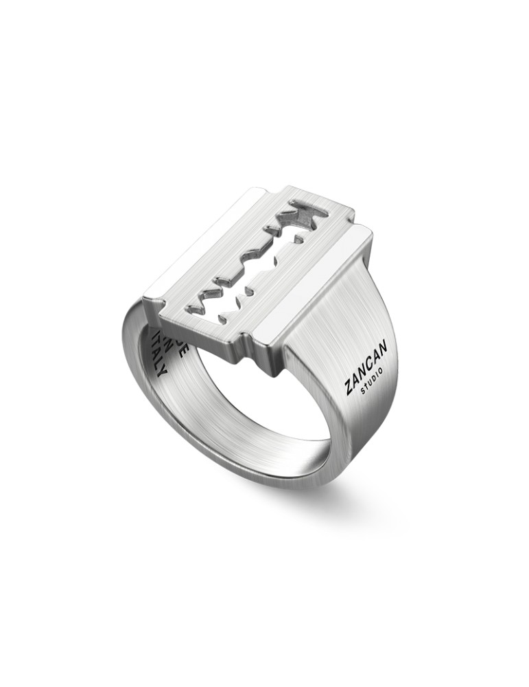 Anello Zancan - Studio in Argento 925% Lametta - Misura 23 - 0