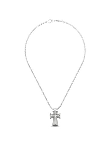 Zancan Necklace - 925% Silver Bold Cross Studio - 60cm - 0
