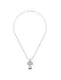 Zancan Necklace - 925% Silver Bold Cross Studio - 60cm - 0