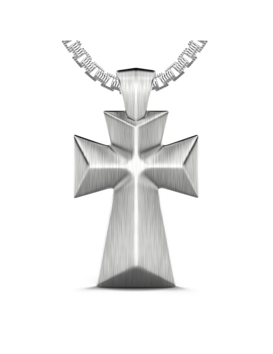 Collana Zancan - Studio in Argento 925% Bold Cross Croce - 60cm - 0