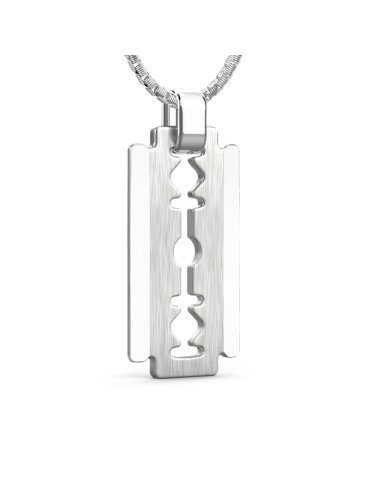 Zancan Necklace - 925% Silver Razor Blade Studio - 60cm - 0 2