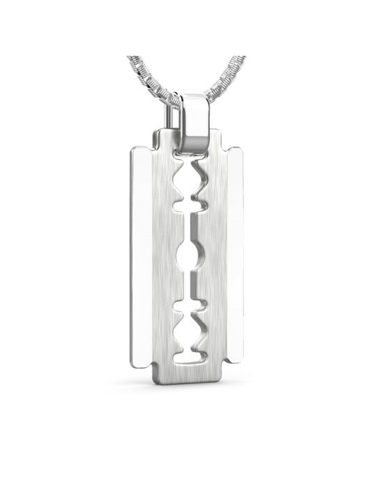 Zancan Necklace - 925% Silver Razor Blade Studio - 60cm - 0