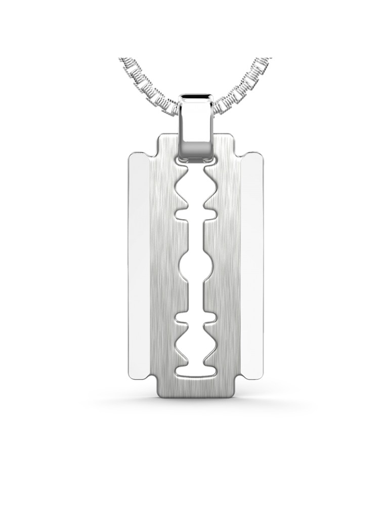 Zancan Necklace - 925% Silver Razor Blade Studio - 60cm - 0