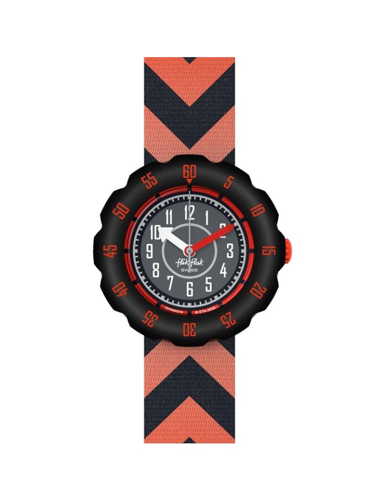 Orologio Flik Flak - Get Set Go!-Solo Tempo-35mm-Rosso e Nero-ZFPSP079