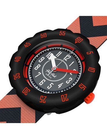 Orologio Flik Flak - Get Set Go!-Solo Tempo-35mm-Rosso e Nero-ZFPSP079 2