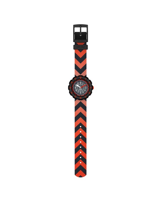 Flik Flak Watch - Get Set Go!-Only Time-35mm-Red and Black-ZFPSP079
