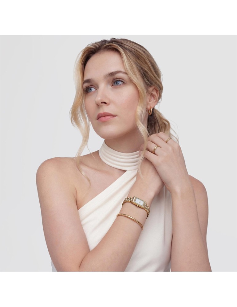 Orologio Daniel Wellington - Gold - 17x25,9mm - Bianco - DW00100931