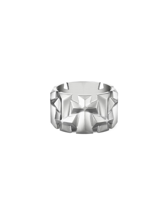 Zancan Saint Loop Ring - 925% Silver Cross Studio - Size 23 - 0