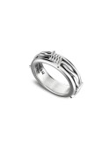 Zancan Barbed Love Ring - 925% Silver Barbed Wire Studio - Size 23 - 0