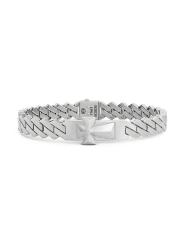 Zancan Holy Curb Bracelet - 925% Silver Cross Study - 0