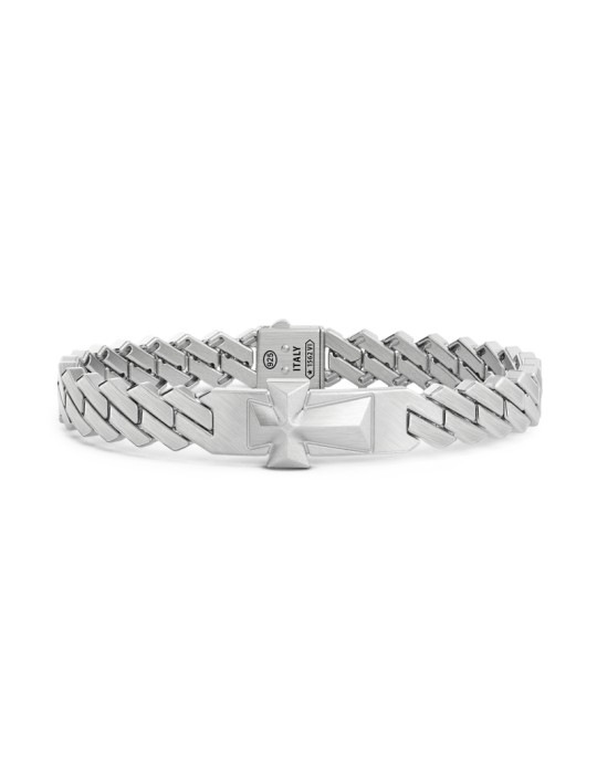 Bracciale Zancan Holy Curb - Studio in Argento 925% Croce - 0