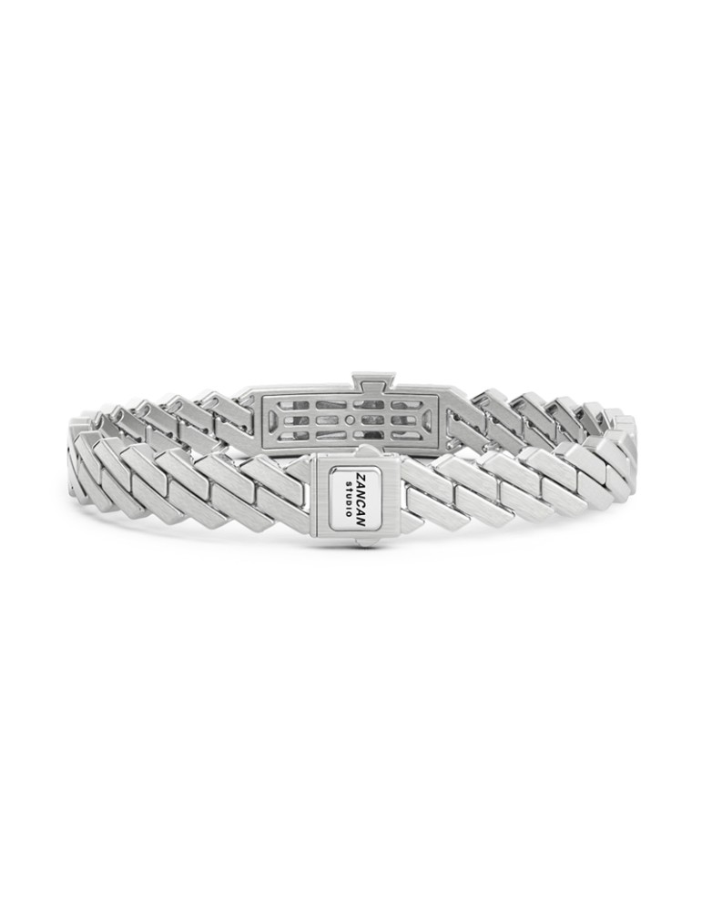 Bracciale Zancan Holy Curb - Studio in Argento 925% Croce - 0