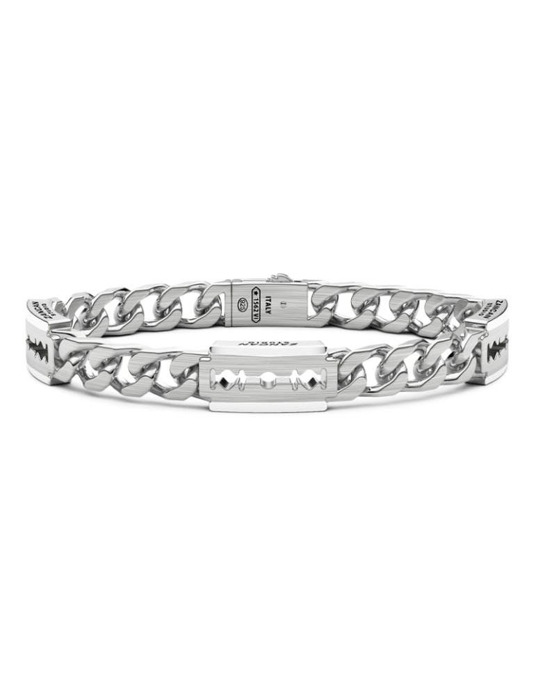 Bracciale Zancan - Studio in Argento 925% Lametta - 20,5 cm - 0