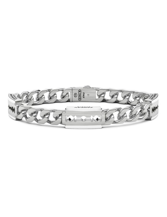 Bracciale Zancan - Studio in Argento 925% Lametta - 20,5 cm - 0