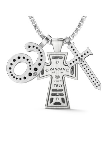 Collana Zancan - Studio in Argento 925% Trinity - 60cm - 0 2