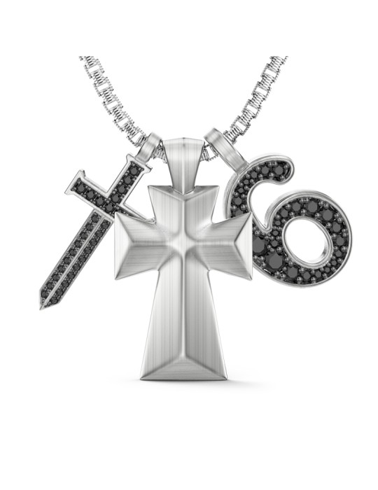 Zancan Necklace - Trinity 925% Silver Studio - 60cm - 0